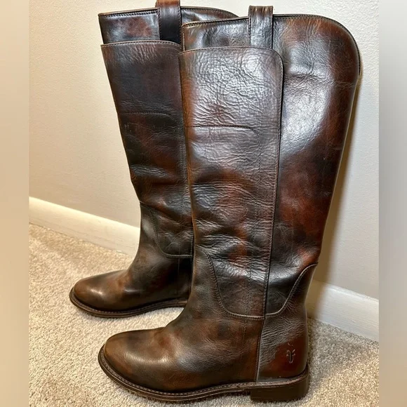 NWT Frye Paige tall boots in dark brown size 8